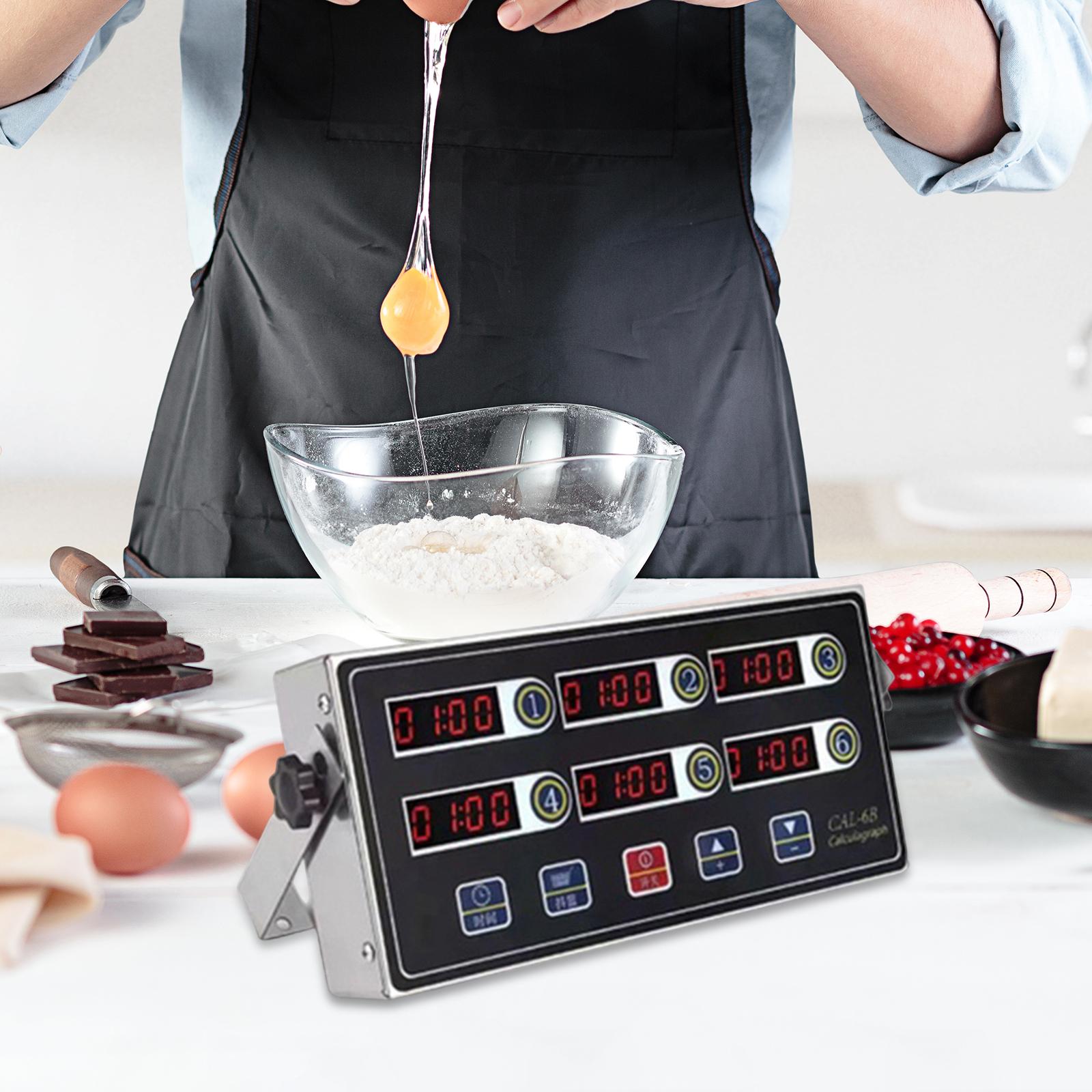 Commercial Kitchen Set - مؤقت مطبخ متعدد القنوات بتقنية LED