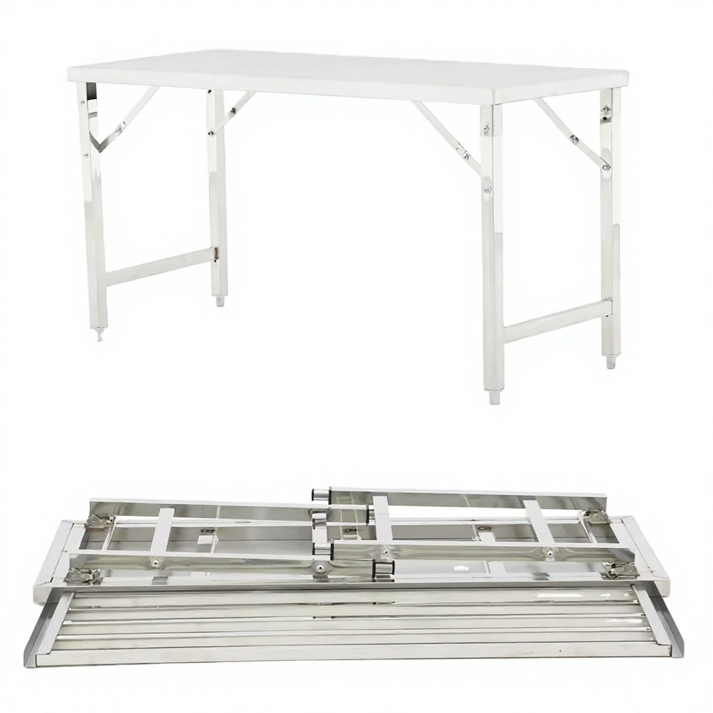 Commercial Kitchen Bench - طاولة عمل قابلة للطي من الفولاذ