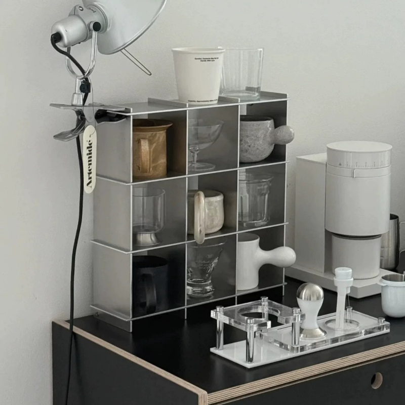 Commercial Kitchen Organiser - رف تخزين أكواب من سبائك الألومنيوم