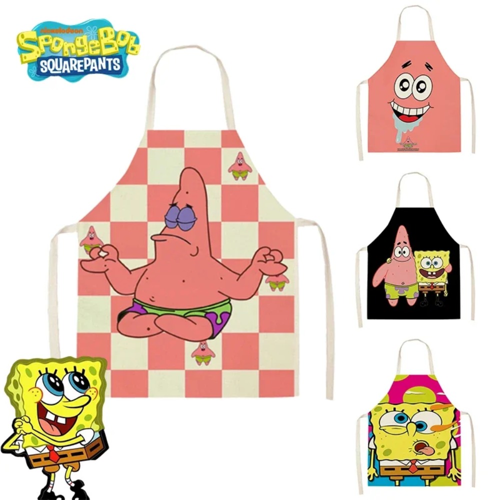 Commercial Kitchen Set - مرايل مطبخ سبونج بوب وباتريك للكبار،