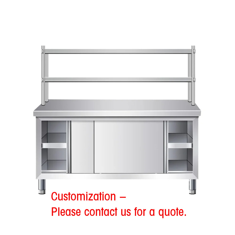 Commercial Kitchen Worktops - طاولة عمل مخصصة للمطاعم من الفولاذ