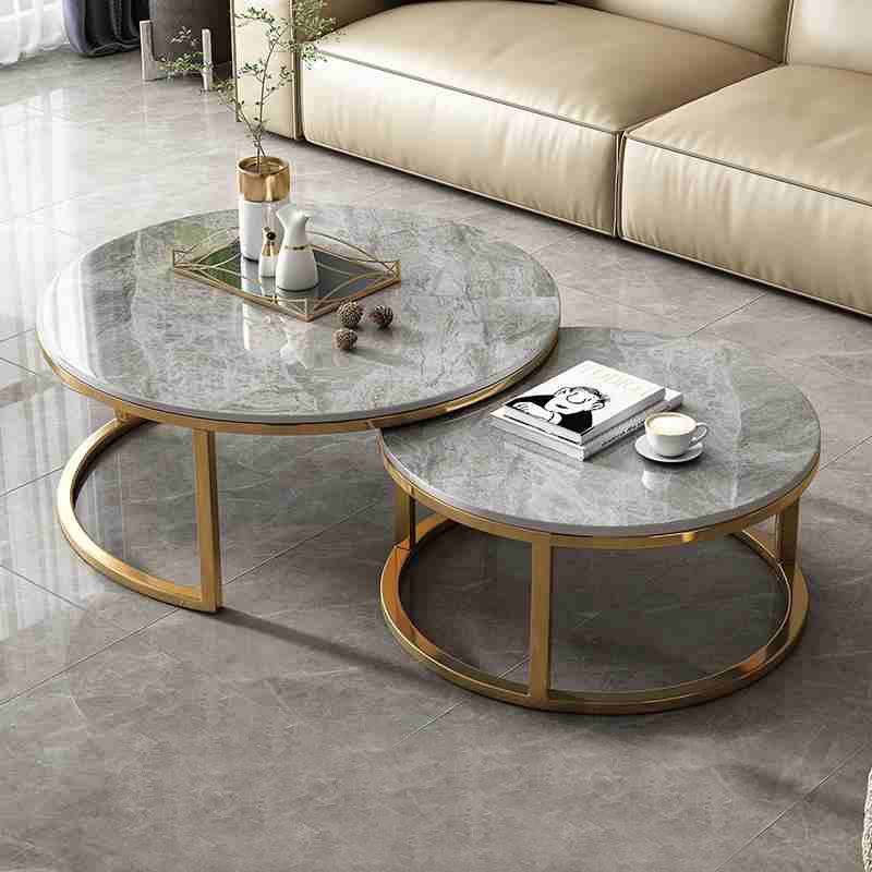 Commercial Kitchen Tables - طاولة قهوة فاخرة من الرخام الاسكندنافي