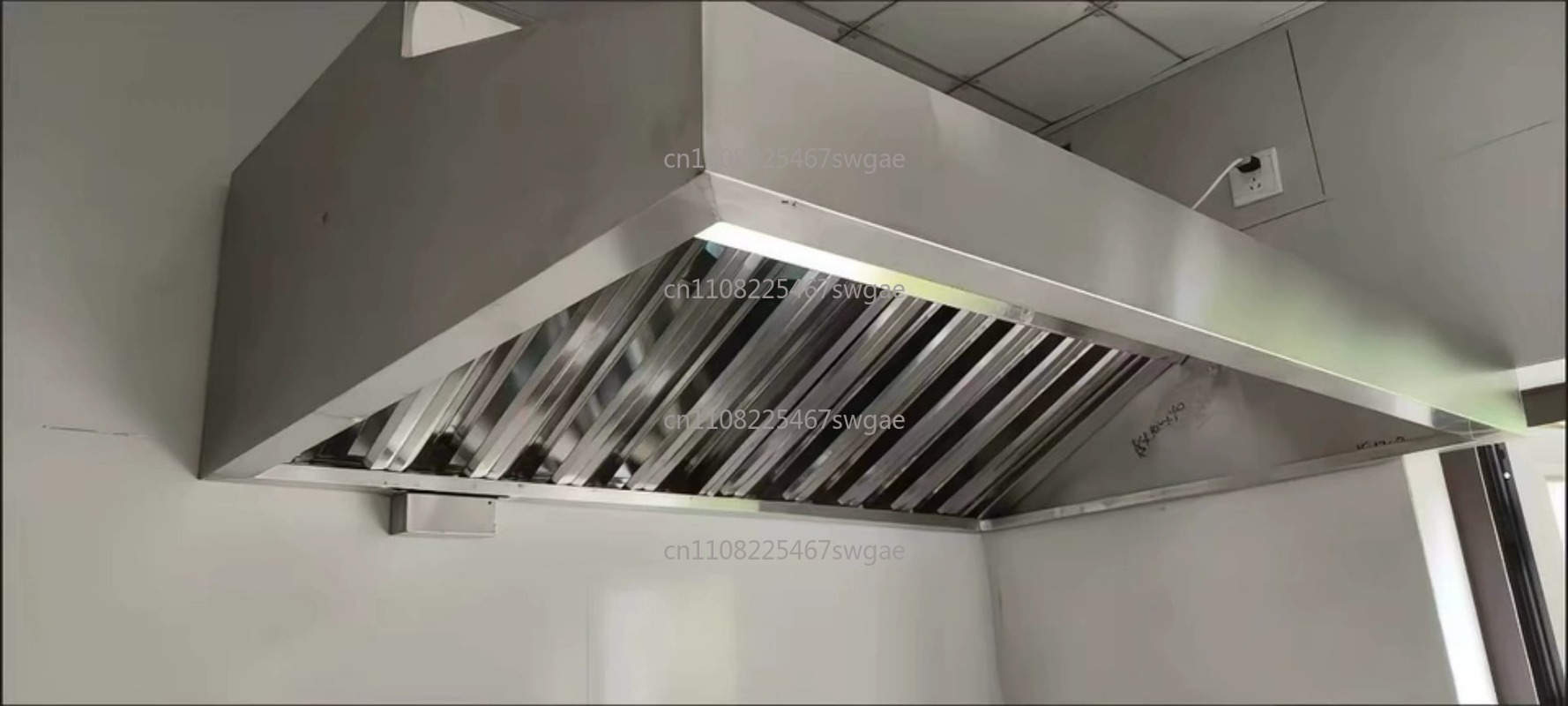 Commercial Kitchen Range Hood - شفاط مطبخ فولاذي عالي القوة للمطاعم