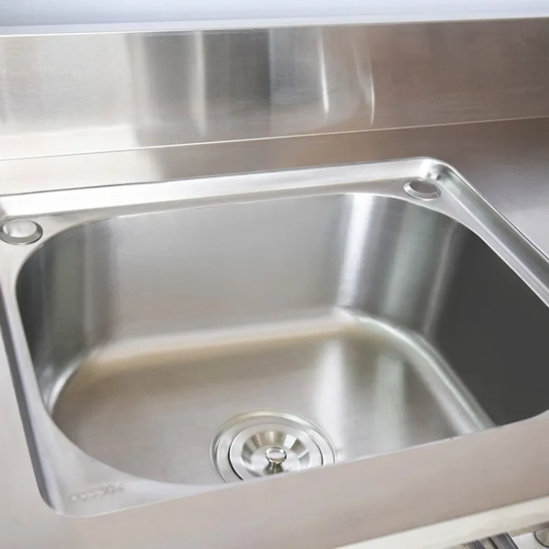 Commercial Kitchen Worktops - حوض غسيل قائم بذاته من الفولاذ