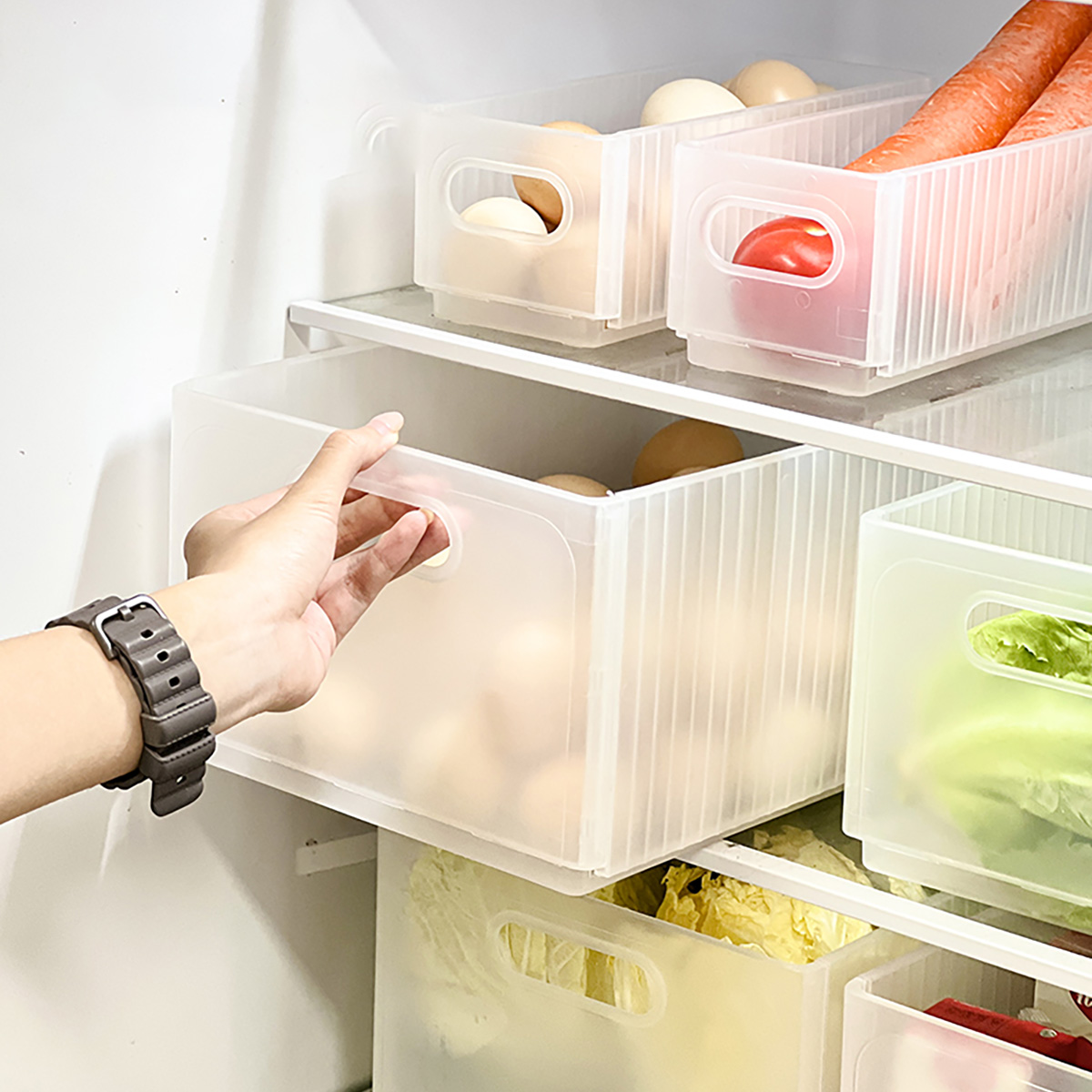 صندوق تخزين الثلاجة البلاستيكي - مراجعة Commercial Kitchen Organiser وسعره
