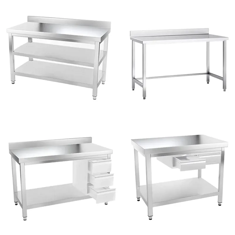 طاولة تحضير وعمل تجارية من الف - مراجعة Commercial Kitchen Prep Table وسعره