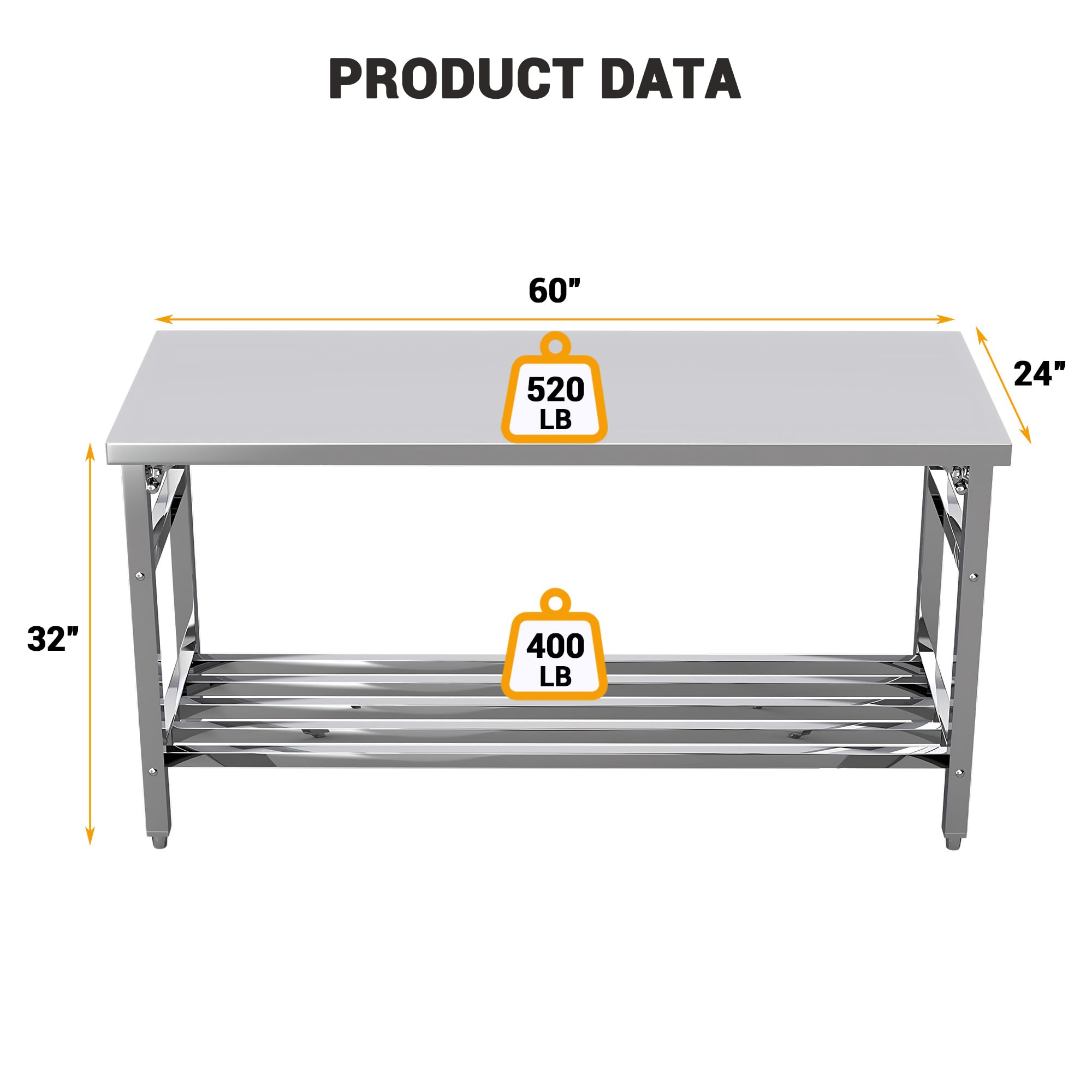 طاولة تحضير وعمل من الفولاذ ال - مراجعة Commercial Kitchen Bench وسعره