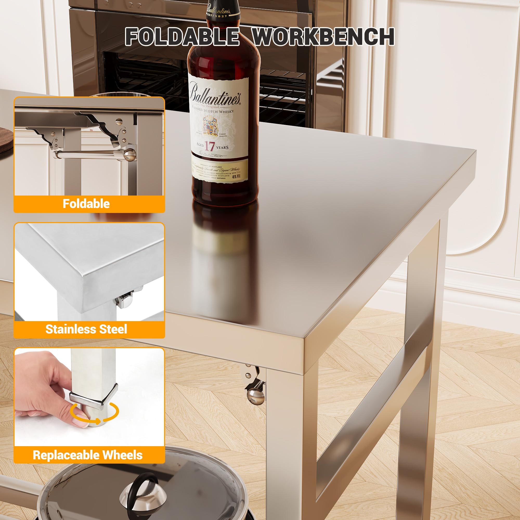 طاولة تحضير وعمل من الفولاذ ال - مراجعة Commercial Kitchen Bench وسعره
