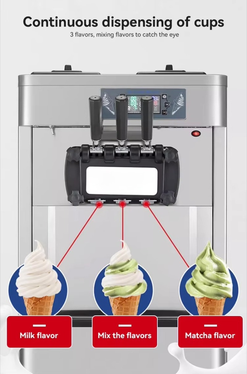 آلة صنع الآيس كريم التجارية ال - مراجعة Commercial Ice Maker وسعره