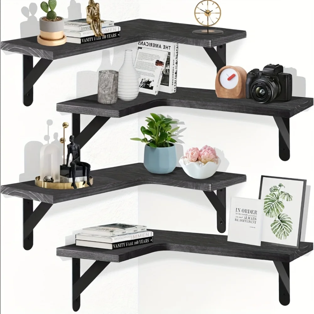 رفوف خشبية طبيعية معلقة على ال - مراجعة Commercial Kitchen Organiser وسعره