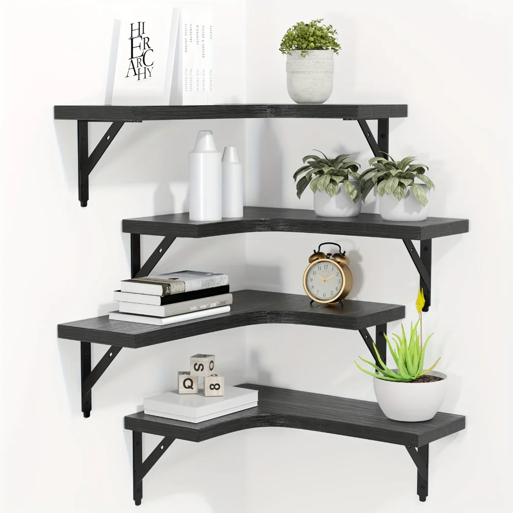 رفوف خشبية طبيعية معلقة على ال - مراجعة Commercial Kitchen Organiser وسعره