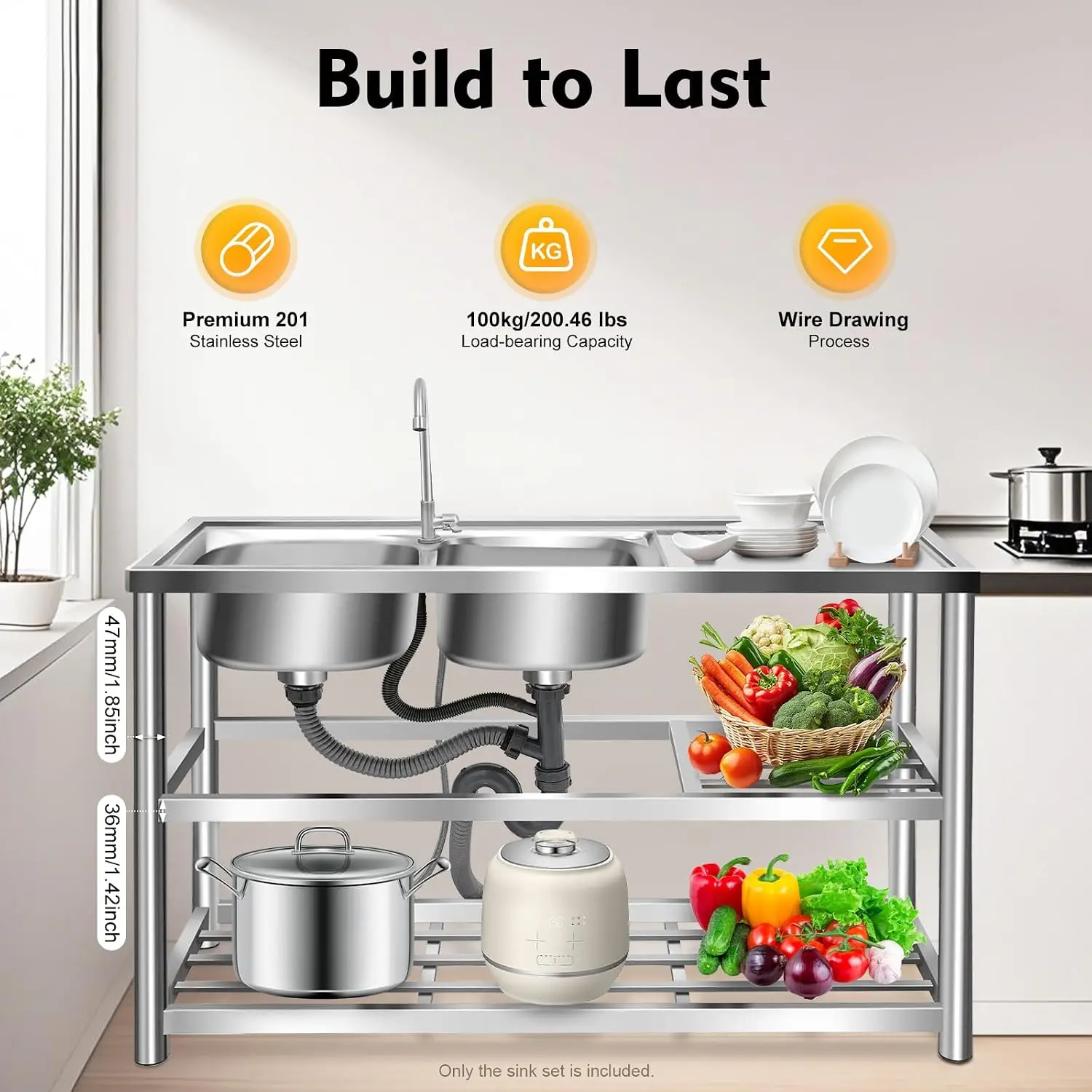 حوض غسيل من الفولاذ المقاوم لل - مراجعة Commercial Kitchen Set وسعره