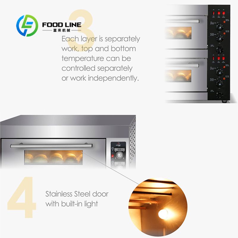 تخصيص حجم صينية المطبخ التجاري - مراجعة Rotary Bakery Oven وسعره