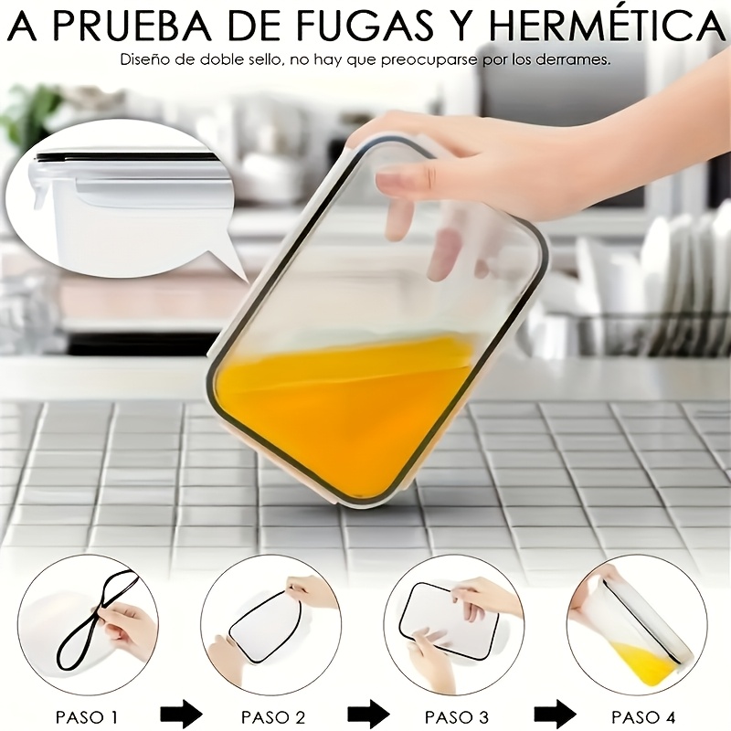 مجموعة من 8 قطع تشمل 4 حاويات  - مراجعة Commercial Kitchen Organiser وسعره