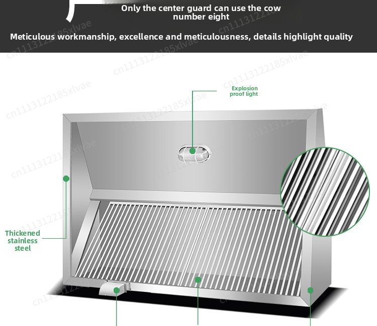 شفاط مطبخ تجاري قوي من الفولاذ - مراجعة Commercial Kitchen Range Hood وسعره