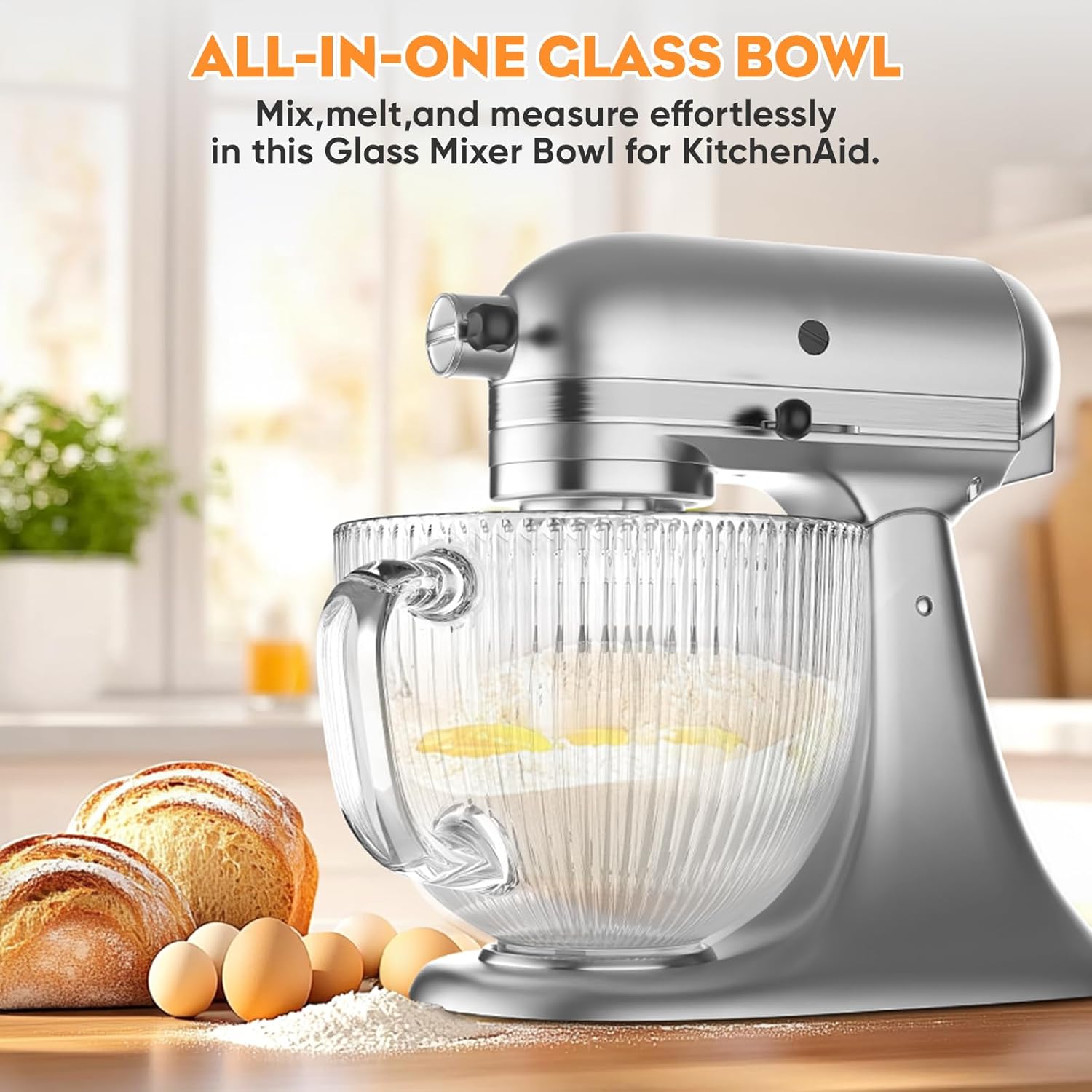 وعاء زجاجي GVODE لخلاط كيتشن ا - مراجعة Commercial Kitchen Aid Mixer وسعره