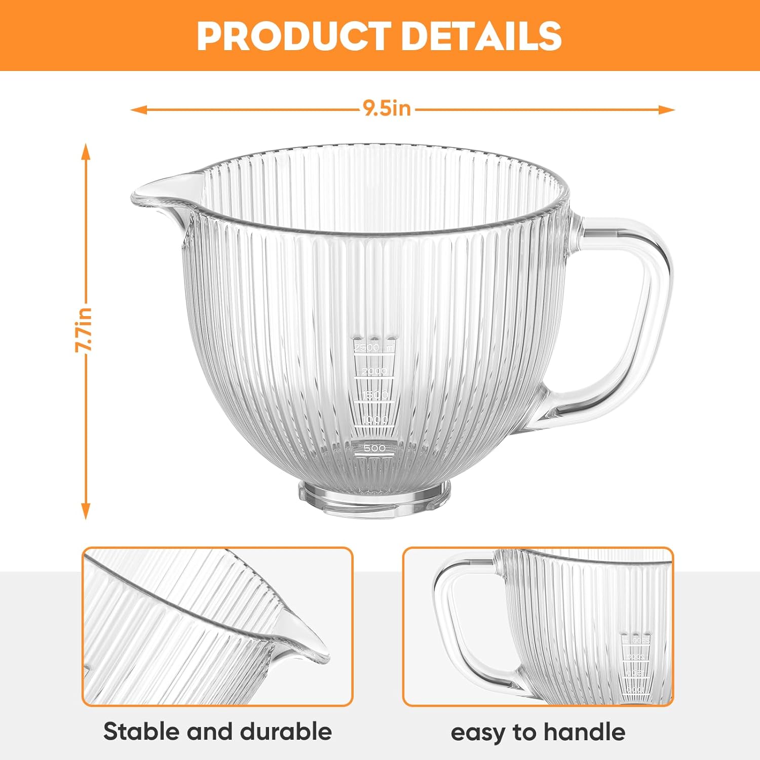 وعاء زجاجي GVODE لخلاط كيتشن ا - مراجعة Commercial Kitchen Aid Mixer وسعره