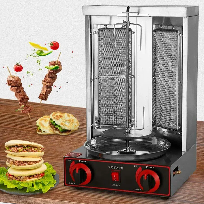 آلة شواء الدونر الكباب العمودي - مراجعة Kebab Shawarma Machine وسعره