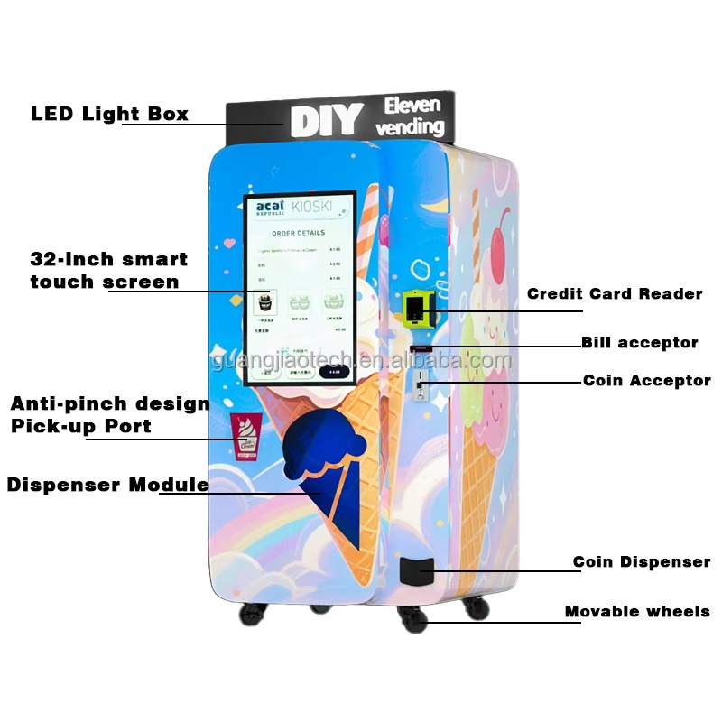 آلة بيع الآيس كريم التجارية ال - مراجعة Commercial Ice Maker وسعره