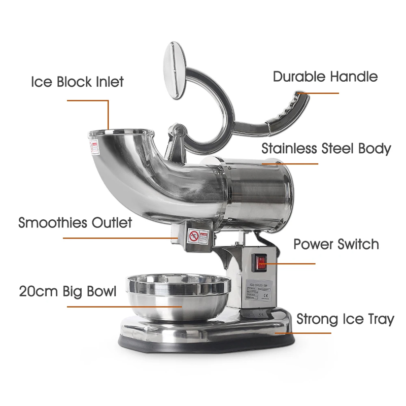 ماكينة مخروط الثلج الكهربائية  - مراجعة Commercial Ice Maker وسعره