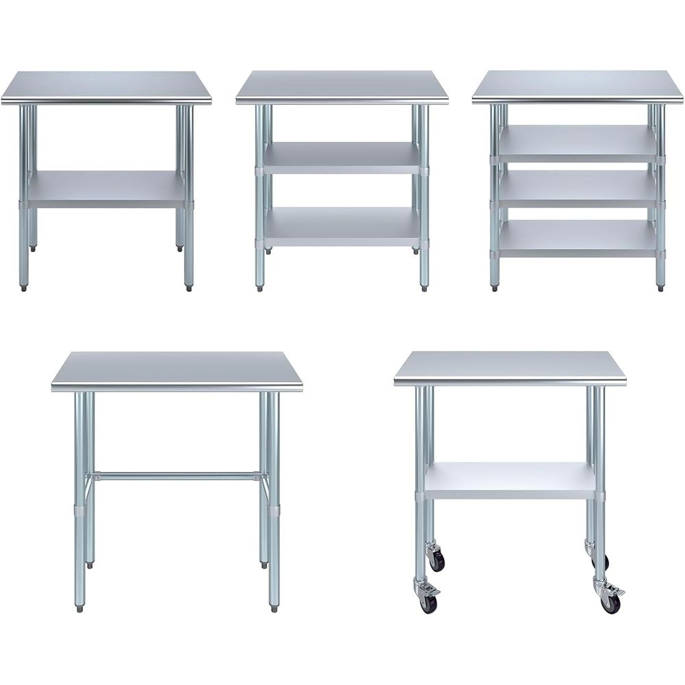 طاولة من الفولاذ المقاوم للصدأ - مراجعة Commercial Kitchen Tables وسعره