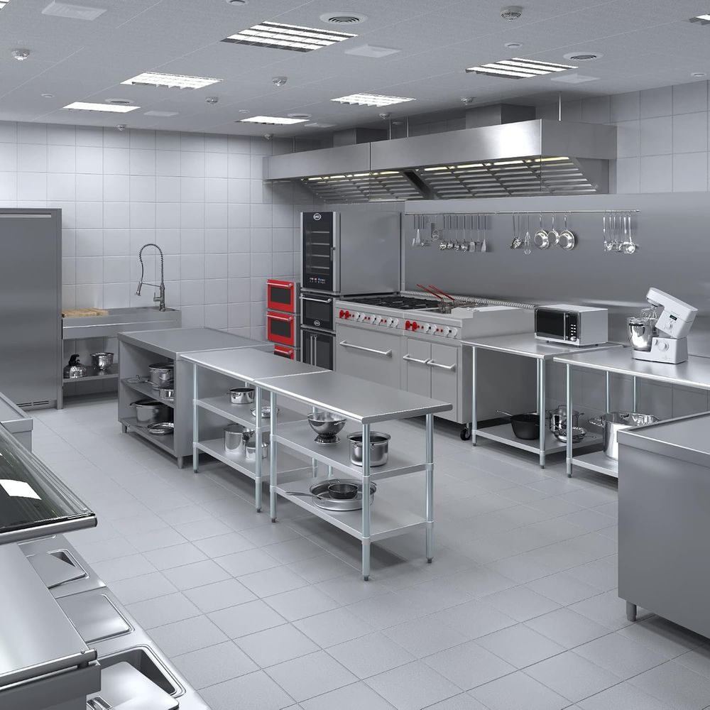 طاولة من الفولاذ المقاوم للصدأ - مراجعة Commercial Kitchen Tables وسعره
