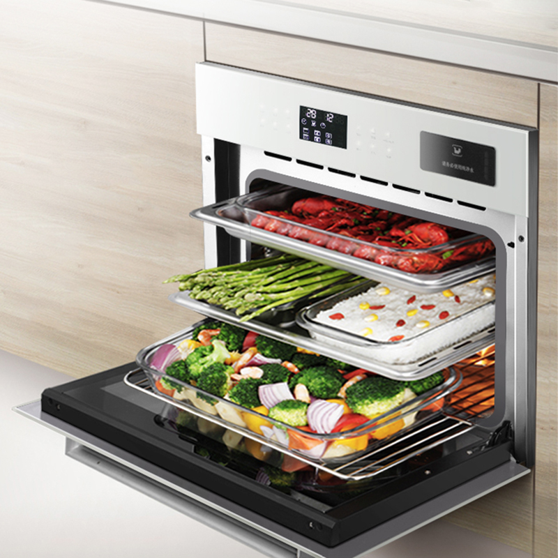 60L الذكية كومبي فرن البخار ال - مراجعة Rotary Bakery Oven وسعره
