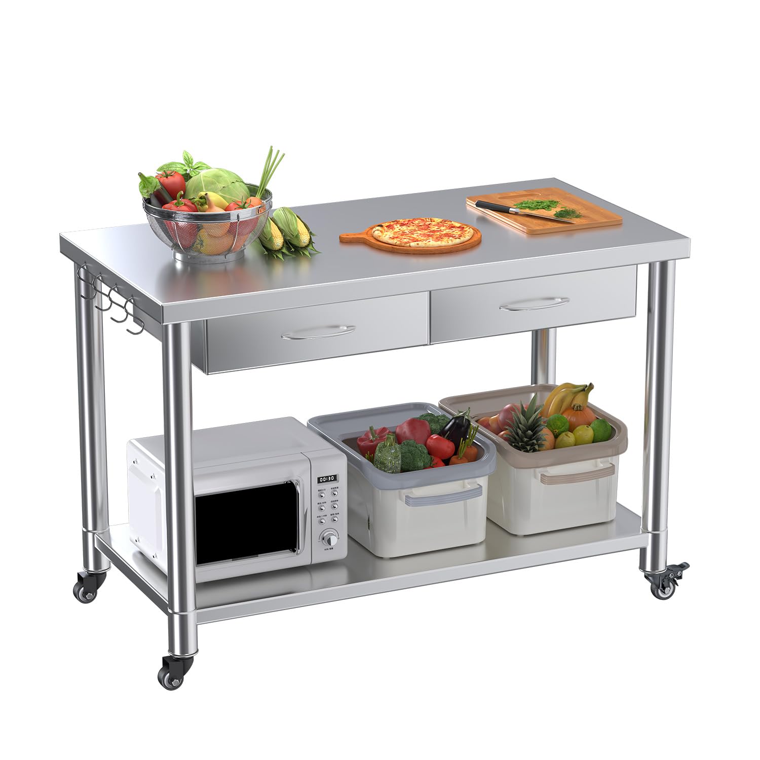 طاولة من الفولاذ المقاوم للصدأ - مراجعة Commercial Kitchen Prep Table وسعره