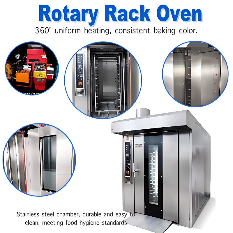 فرن بيتزا دوار عالي الجودة يعم - مراجعة Rotary Bakery Oven وسعره