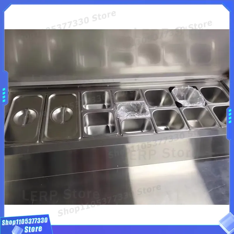 طاولة تحضير مبردة من الفولاذ ا - مراجعة Commercial Kitchen Prep Table وسعره