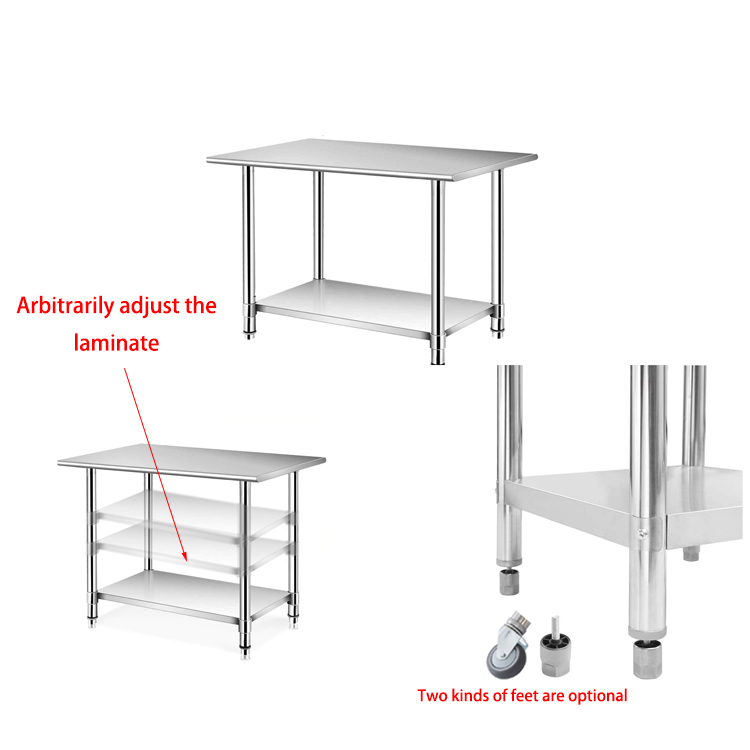 طاولة عمل قابلة للتعديل من الف - مراجعة Commercial Kitchen Bench وسعره